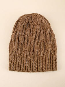 Gorro de punto de invierno de lana Unisex con puños para uso diario, gorro con logotipo bordado personalizado OEM, superventas, tejido sencillo diario - Product Image 5