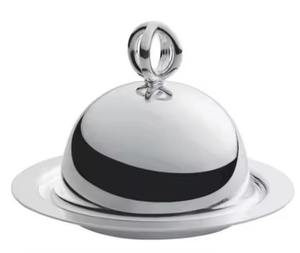 Bol de service en acier inoxydable de conception traditionnelle, fait à la main, poli miroir, gaufré - Product Image 6