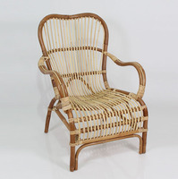 Sillón de Ratán de Indonesia, Fábrica con Certificación BSCI, Diseño Moderno, Funda Extraíble, para Sala de Estar y Uso en Hoteles