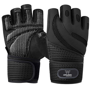 Guantes de levantamiento de pesas Guantes de gimnasio de entrenamiento sin dedos Bolsa con logotipo personalizado Guantes de gimnasio unisex de protección OEM para productos unisex. - Product Image 2