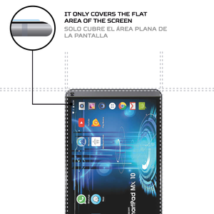 Protector de pantalla ANTISHOCK para tableta Mediacom SmartPad MX 10 HD Lite, accesorio premium - Product Image 4