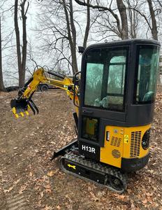 LIVRAISON GRATUITE Mini-excavatrice AGT H13R neuve, homologuée EPA CE, mini-excavatrice de 1 tonne, 13 ch, essence, moteur fermé, accessoire ROP - Product Image 1