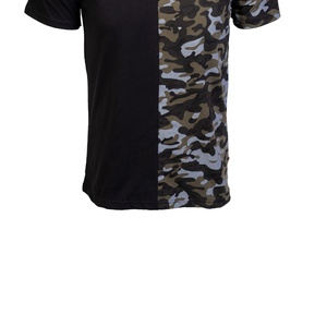 Camiseta Casual de Manga Corta con Cuello Redondo para Hombre, Corte Regular, de Seda/Algodón, Lisa, con Bordado Personalizado, 180g, de Secado Rápido - Product Image 3