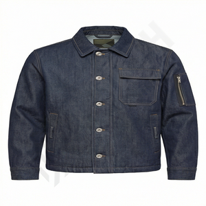 Chaqueta de Trabajo de Mezclilla Resistente para Hombre, con Múltiples Bolsillos, Botones Duraderos, Ropa Exterior para Uso Diario y Actividades al Aire Libre - Product Image 1