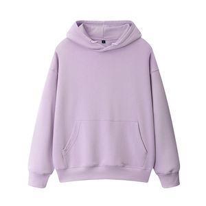 Conjunto de sudadera con capucha y pantalones de chándal bordados personalizados, cuello alto de lana gruesa, logotipo transpirable antiarrugas, espacios en blanco XS invierno - Product Image 4