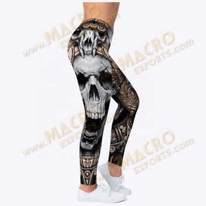 Leggings de haute qualité en gros, étiquette personnalisée, marque personnalisée, service OEM, taille haute, respirants, séchage rapide, en Spandex/Polyester - Product Image 3