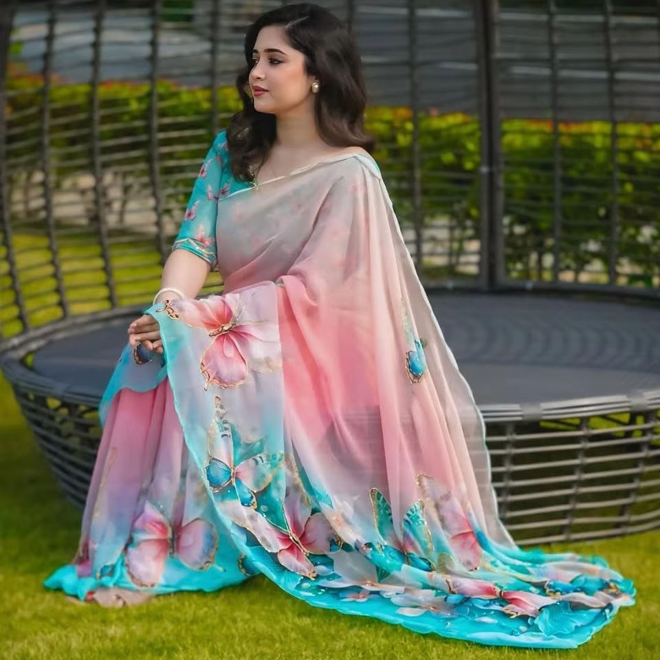 Printed Saree Amazon Online Shopping Clothes Cotton Sarees Printed