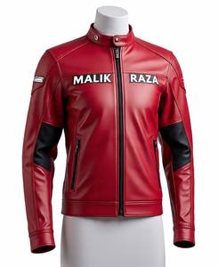 Veste de moto sur mesure en gros, cuir de vachette de qualité supérieure, protection homologuée CE, options coupe ajustée et coupe classique, OEM mondial - Product Image 4