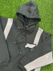 Sweat à capuche ample 100% coton de haute qualité pour hommes, poids lourd 350 GSM, sweats à capuche surdimensionnés respirants, vente en gros - Product Image 2