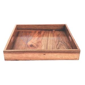 Bandeja de Madera Decorativa para Servicio de Aperitivos, Bandeja de Bambú Hecha a Mano para Restaurante y Hotel - Product Image 6