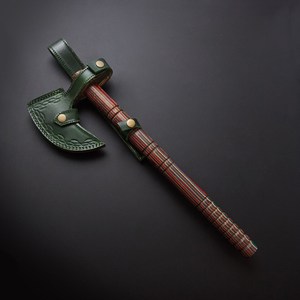 ขวานเหล็กดามัสกัสด้ามไม้สำหรับตัดไม้ขวานบริการ OEM ODM งานแฮนด์เมดคุณภาพระดับพรีเมียมงานตามสั่ง - Product Image 4