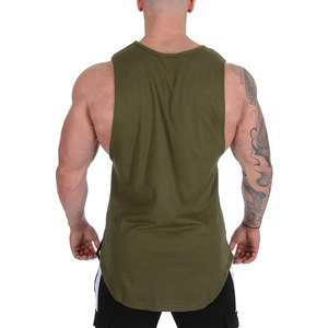 Best Selling Men's Hip Hop Singlets Custom Lightweight Gym Wear Sports Polyester/Cotton Blend Quick Dry Breathable Latest - Product Image 3