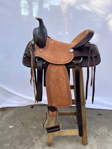 Conjunto de Silla de Montar Western de Cuero con Diseño Artístico de Barril de Madera Premium |   Juego de Herrajes de Acero Inoxidable Hechos a Mano para Montar a Caballo - Product Image 6