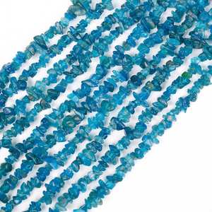 Cuentas sueltas con forma de viruta sin cortar de apatita de neón natural, cuentas de piedras preciosas en bruto irregulares de piedra de 4-5mm para la fabricación de joyas a precio al por mayor - Product Image 6