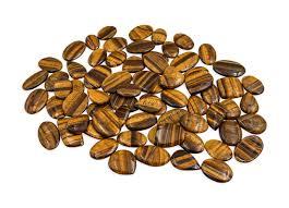 Cabujón de ojo de tigre natural, piedras preciosas al por mayor, piezas traseras planas, todos los tamaños disponibles, regalo para su ojo de Tigre, precio por pieza - Product Image 2