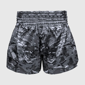 กางเกงมวยไทยมืออาชีพ สีสั่งทำได้ คุณภาพสูง สำหรับฝึกซ้อมและแข่งขัน MMA มวยไทย บริการ OEM - Product Image 1