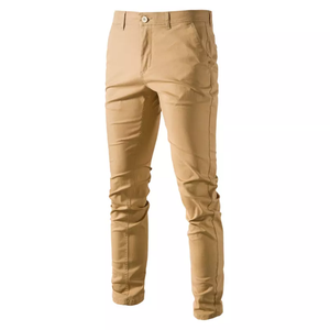 Pantalón largo Chino para hombre, nuevo diseño, buena calidad, bajo precio, 4 servicios OEM de bolsillo - Product Image 4