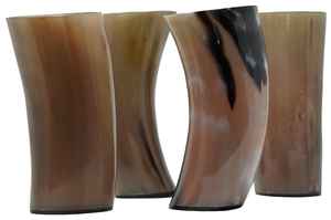 Vidrio corto de ágata de cuerno natural hecho a mano con diseño antiguo de calidad de exportación para Copa de chupito de cuerno de oso para bar de la India. - Product Image 6