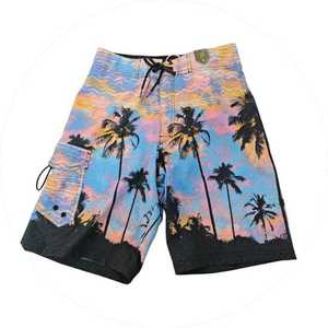 Shorts de baño para hombre, personalizados, casuales, antiarrugas, transpirables, impermeables, servicio OEM con logotipo y color personalizados - Product Image 1
