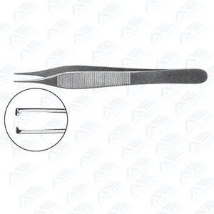 เครื่องมือผ่าตัดไทเทเนียมพร้อมฟันตรง คีมผ่าตัดสแตนเลสคุณภาพสูง คีมแต่งแผลแบบฟัน Adson - Product Image 3