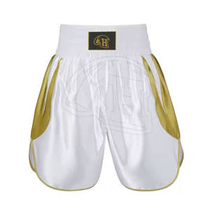 Pantalones cortos de boxeo OEM de ropa de lucha profesional con diseño personalizado Pantalones cortos de boxeo con logotipo personalizado para hombres - Product Image 1