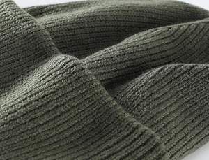 Nouveau design 2025 – Bonnets unisexes pour adultes en laine/coton, respirants, imperméables, jacquard, tricotés à la main, motif uni – Service OEM - Product Image 2