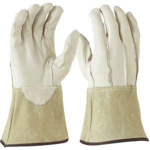 Nuevos guantes de soldadura de cuero de piel de cabra negra de calidad superior personalizados 2025/Nuevo último diseño 2025 guantes de soldadura - Product Image 1