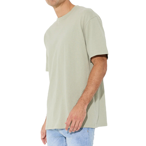 Camisetas de Hombre Personalizadas OEM de Alta Calidad, Transpirables, 100% Algodón Ecológico, 220g, Diseño Liso, Cuello Redondo, Tallas Grandes, Manga Corta, de Marca - Product Image 3