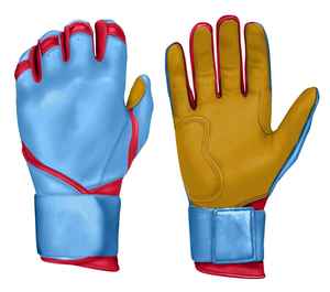 Gants de frappe de baseball de haute qualité pour hommes Gants professionnels antidérapants en cuir respirant - Product Image 1