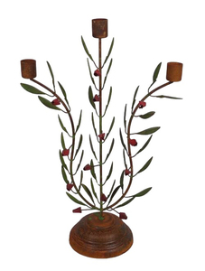 Candelabro de Metal con diseño de flores de Navidad para decoración del hogar - Product Image 5