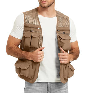 Chaleco de Pesca Estilo Urbano para Hombre, Transpirable, Ropa Casual, Fabricante de Ropa, Mejor Producto, Chaleco de Pesca Liso para Hombre - Product Image 2