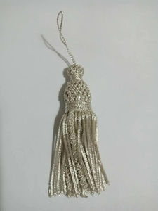 Hamza Badges OEM Custom High Quality Gold Bullion Tassels Wholesale Religious Eco-friendly Metallic Tassel Apparel Handmade - Product Image 3