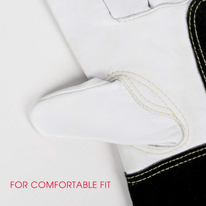 Gants de gréement en cuir de chèvre Gants de travail de protection industrielle avec une forte adhérence et des coutures renforcées BY AMAZING INDUSTRIES - Product Image 2