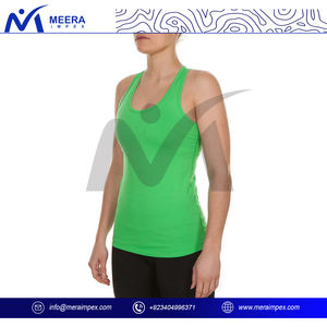 Premium Quality Women's <b>Racerback</b> Tank <b>Top</b> Stylish Cotton Blend for Summer Fitness Yoga Breathable and Lightweight Clothing - Product Image 2