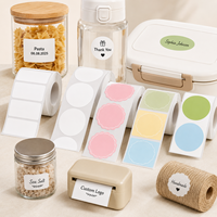 Étiquettes thermiques en vinyle personnalisées, autocollantes, imperméables et amovibles pour garde-manger, cuisine, école, bureau, imprimantes, OEM, ODM, en rouleaux