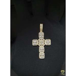 Colgante de cruz de plata 925, joyería religiosa de Hip Hop chapada en rodio con VVS Lab Grown Diamond HIP HOP Jewelry - Product Image 6