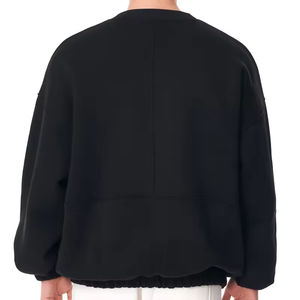 Sweat-shirt pour homme, col rond surdimensionné, sweat-shirts vintage, logo personnalisé, broderie, streetwear, sweat-shirt pour homme, processus en relief, Impex - Product Image 4