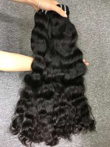 เครื่องผมผ้ามนุษย์ดิบคุณภาพสูงดึงคู่ผมหยักธรรมชาติเวียดนามบริสุทธิ์ที่ยังไม่ได้มีการแปรรูป - Product Image 4