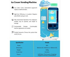 Distributeur Automatique de Crème Glacée Personnalisé, Machine Automatique de Glace à l'Italienne, Distributeur de Crème Glacée Multi-Parfums - Product Image 3