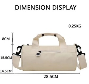 กระเป๋าไนลอนสะพายไหล่ข้างเดียวน้ำหนักเบาสำหรับไปยิมกระเป๋าเดินทางเล่นกีฬาเด็กผู้หญิงเต้นรำในวันหยุดสุดสัปดาห์กระเป๋าไนลอนสำหรับเด็กว่ายน้ำฟิตเนส - Product Image 4