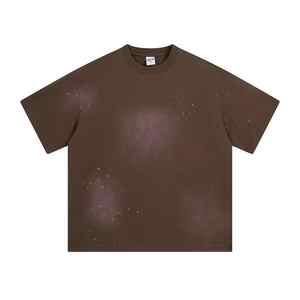 เสื้อยืดผ้าฝ้าย325GSM สำหรับผู้ชายเสื้อยืดโอเวอร์ไซส์ลายลิงซักได้หมึกพิมพ์ลายหมึกธรรมดาพิมพ์100% โลโก้ออกแบบได้ตามต้องการ - Product Image 2