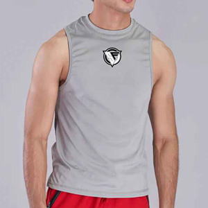 100% coton Gym débardeur pour hommes lourd GSM séchage rapide respirant Style sportif Logo personnalisé blanc plaine sans manches T-Shirt - Product Image 5