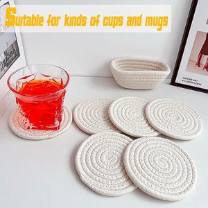 Best Theme Design Cotton Rope <b>Table</b> <b>Coaster</b> Best for Parties and Other Functions Tableware Decorative Beast Design <b>Coaster</b> - Product Image 4