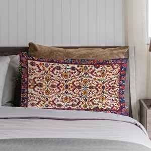 Funda de Almohada con Estampado Boho Abstracto: Pequeña, Grande, con Patrones, Tribal, Clásica, Texturizada, Minimalista, Chic, Artística (Solo Funda) - Product Image 1