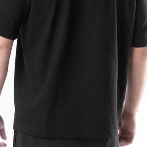 T-shirt oversize 100% coton à épaules tombantes de haute qualité, poids lourd Boxy court formel style hip hop, tissu tricoté personnalisé - Product Image 6