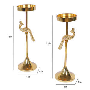 เชิงเทียนชุบทองสำหรับตกแต่งบ้านของตกแต่งคริสต์มาสเชิงเทียน - Product Image 5