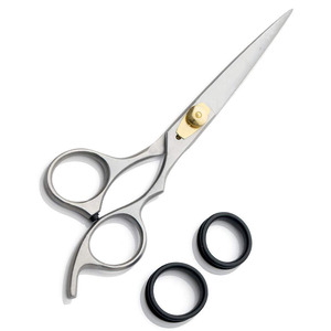 EIZA INDS ciseaux de coiffeur professionnels en acier inoxydable lame tranchante manche en céramique vis réglable utilisation en salon de beauté en gros - Product Image 1