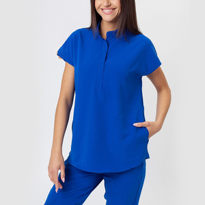 2024 Hospital Scrubs Tops enfermera uniforme Scrubs mujeres Spandex médico enfermería Scrubs camisas - Product Image 1