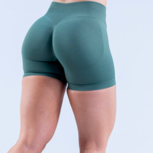2025 pantalones cortos deportivos de gimnasio de secado rápido personalizados para mujeres cintura elástica Fitness entrenamiento ropa de Yoga - Product Image 5