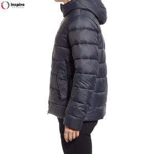 แจ็คเก็ตขนเป็ดหนาแบบรูดซิปมีฮู้ดสำหรับฤดูหนาว - Product Image 6